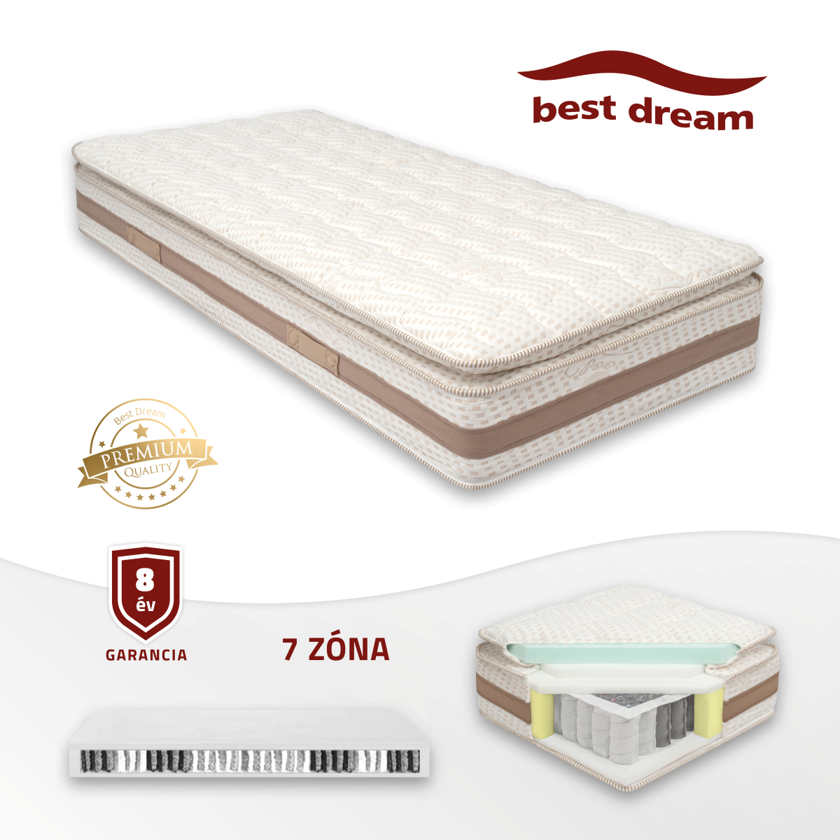 Best Dream Foam Pillow Top matrac - Image 2